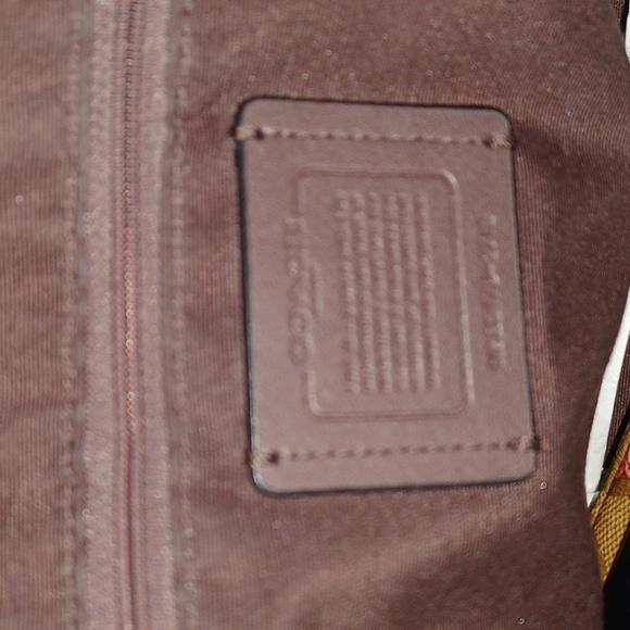 Coach large butterfly tote with matching coach wristlet - Picture 2 of 4